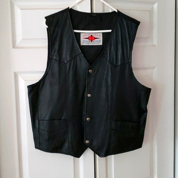 Harley Riding Gear Genuine Leather vest size LG - Picture 1 of 3
